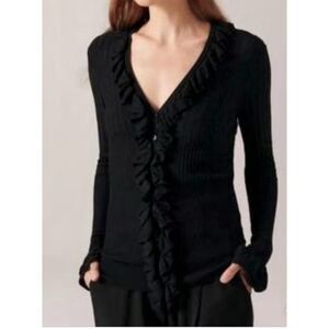 NWOT ANNE FONTAINE ‘Melodie‘ wool cardigan Parfaite Size 36 US Small, $420 A8